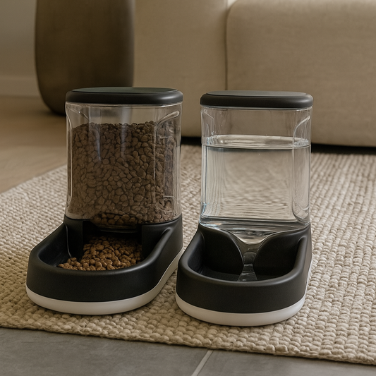 סט אוכל + מים לכלבים | חתולים Pet Bowl