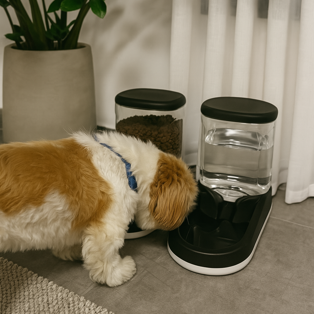 סט אוכל + מים לכלבים | חתולים Pet Bowl