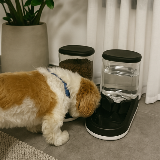 סט אוכל + מים לכלבים | חתולים Pet Bowl